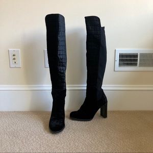 Stuart Weitzman Velvet Over the Knee Boots: Size 6